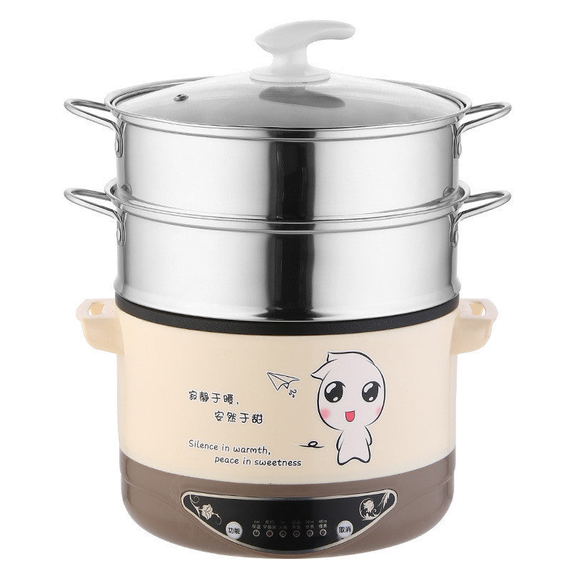 Electric Hot Pot Dormitory Students Cook Hot Pot Household Multi-function