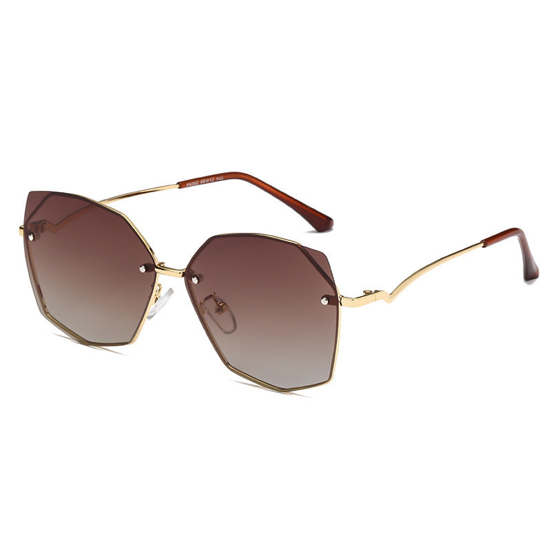 Sunglasses lady personality polygon sunglasses