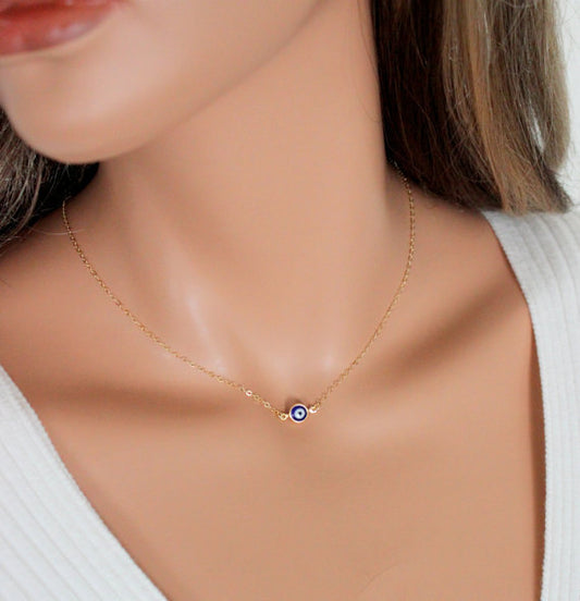 Blue eye necklace