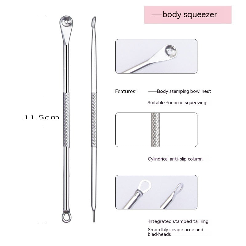 Iron Box Stainless Steel Acne Needle Suit Beauty Tools