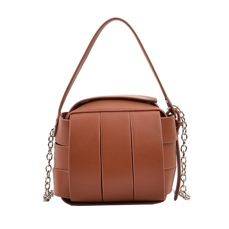 Leather Handbags For Women Vintage Spliced Fashionable