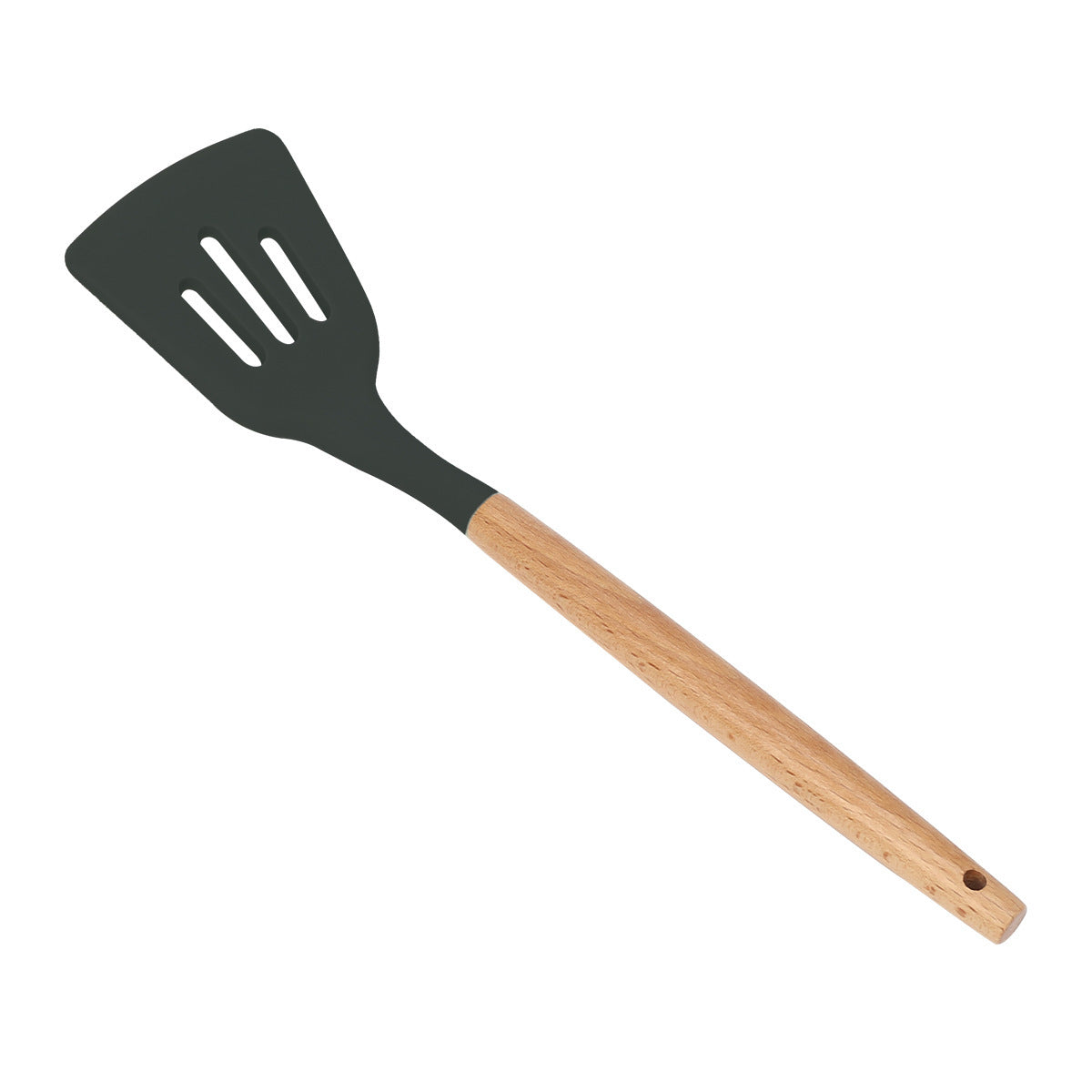 Wooden Handle Silicone Cooking Utensils Set