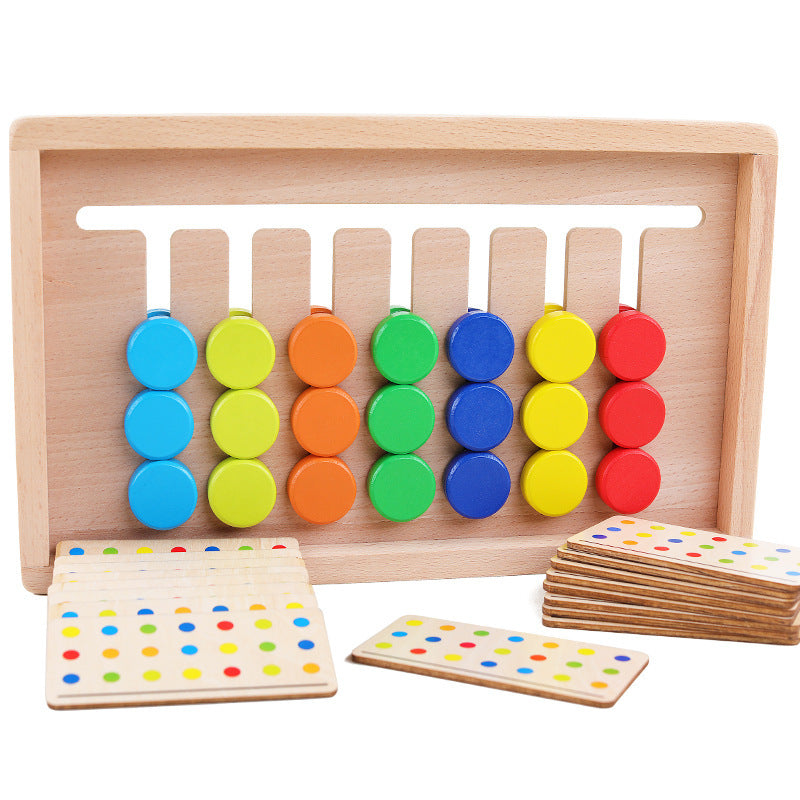 Wooden Seven-color Early Childhood Games Logic Thinking Educational Toys