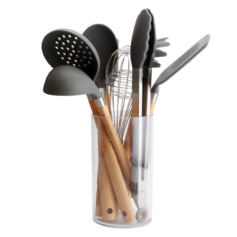 Direct Selling Wooden Handle Silicone Kitchen Utensils And