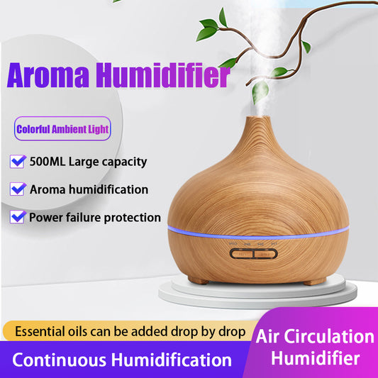 Creative Ultrasonic Household Appliances Seven Color Lights Humidifier White Onion Head Mute Bedroom Aromatherapy Machine